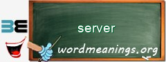 WordMeaning blackboard for server
